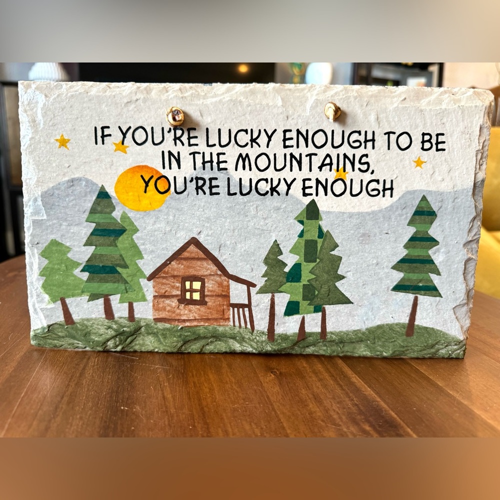 Plain Jane Slate Lucky in Mountains